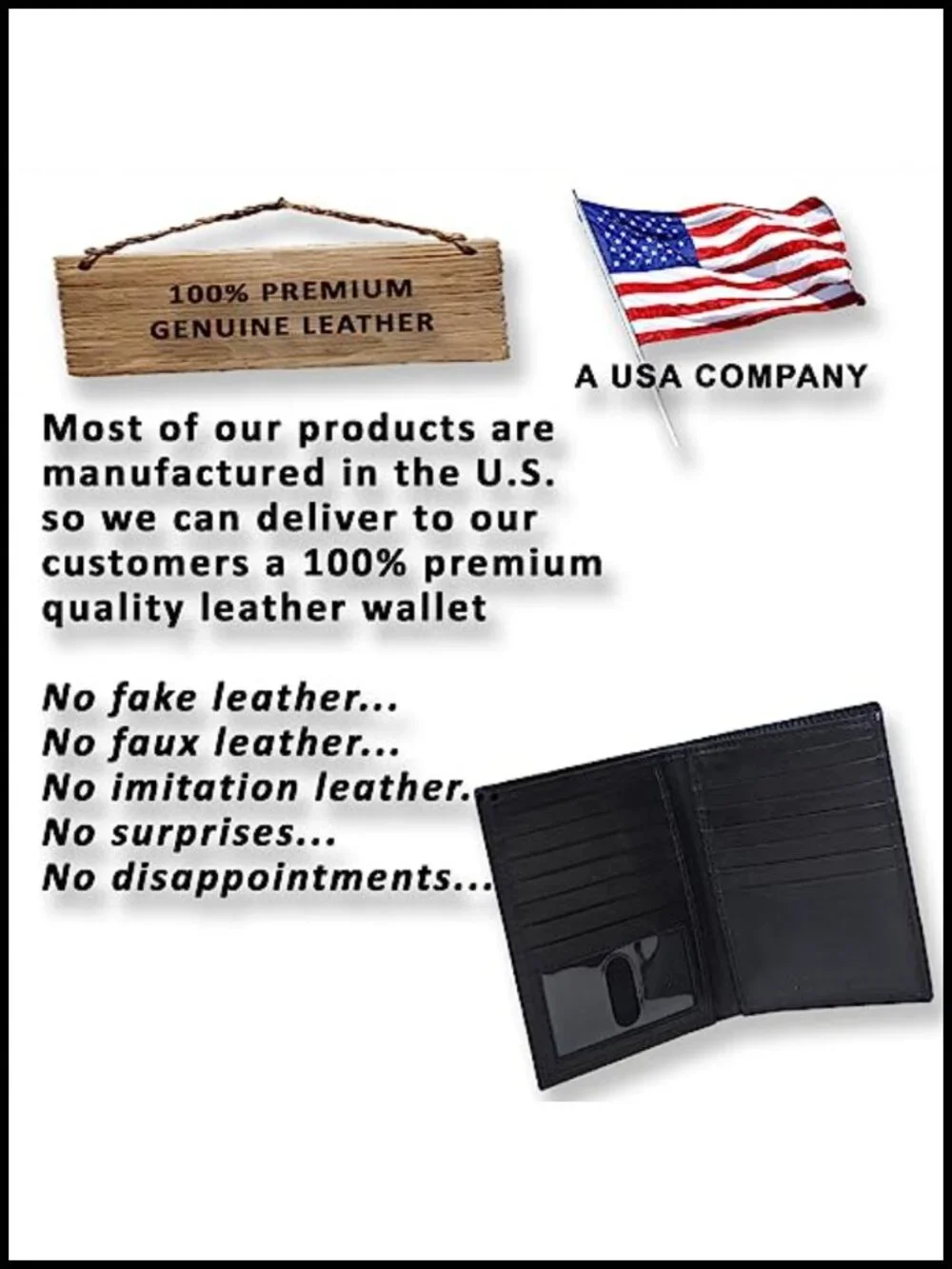 Men's RFID Blocking Leather Chain Wallet with Key Ring, Bi-Fold Large Capacity